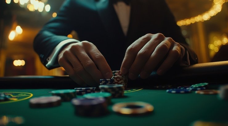 Antarmuka penempatan taruhan di meja roulette Eropa mpo max